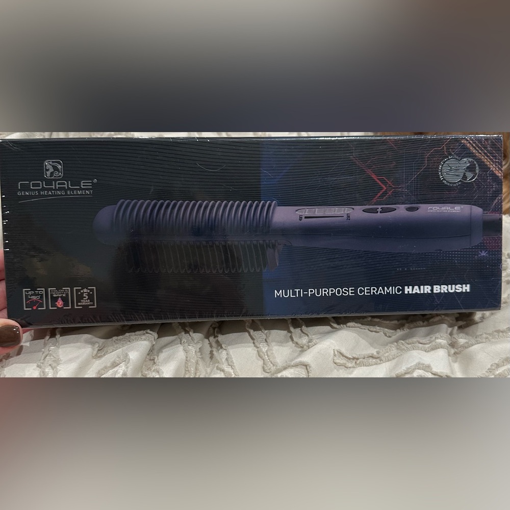 Royale Ceramic Hair Brush - Dark Purple